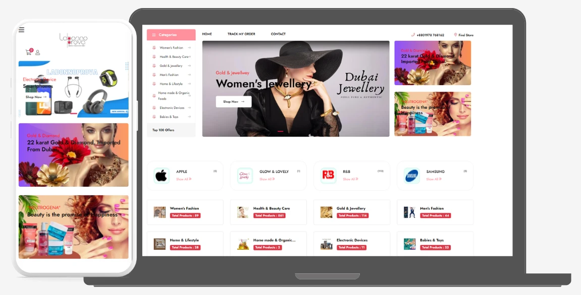 Labonnoprova (Ecommerce WIth SSLCOMMERZ and EMI System)